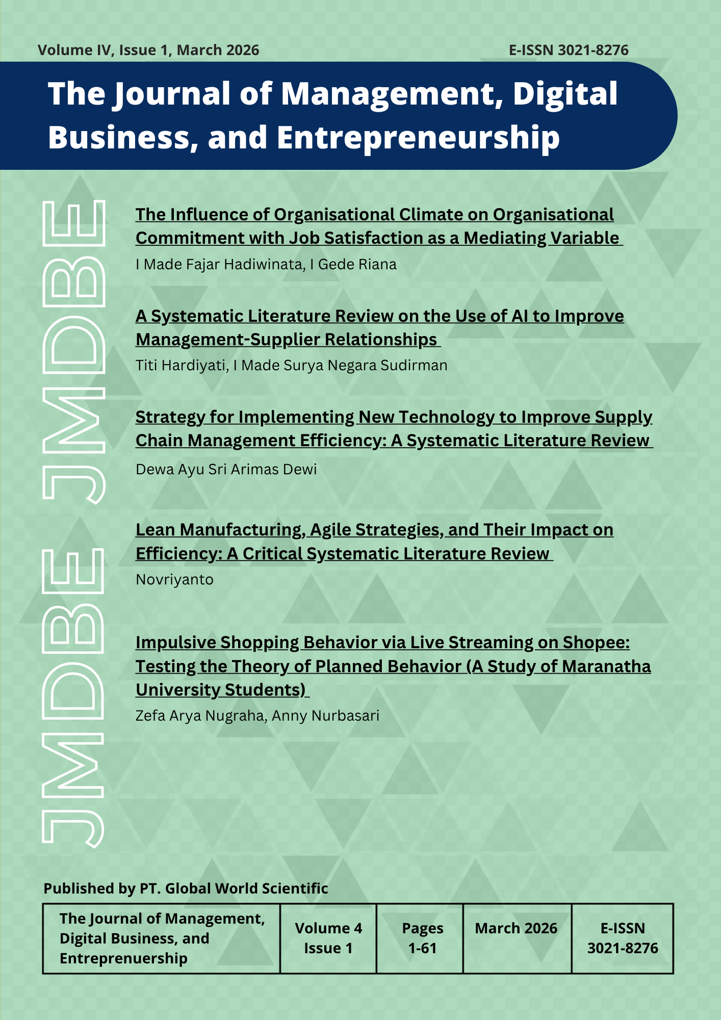 					View Vol. 4 No. 01 (2026)
				