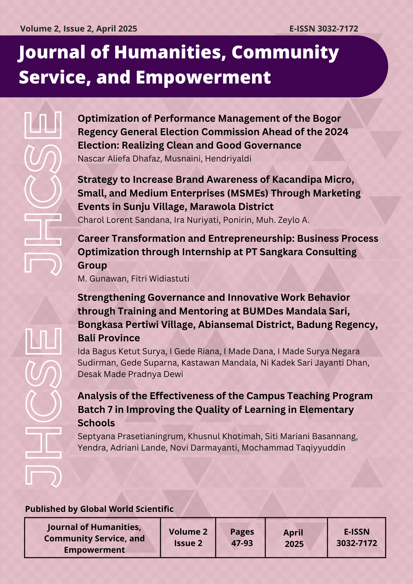 					View Vol. 2 No. 2 (2025)
				